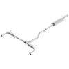 Cat-Back Exhaust System 2014-13 Land Rover Evoque 2.0L Turbo Split-Rear Exit Single Roun, Rolled Angle Cut Tips - image 1