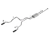 140638BC Touring Cat-Back Exhaust System for 2014–2021 Toyota Tundra 4.6L, 5.7L V8 - image 1