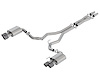 Cat-Back Exhaust System 2018-2019 Ford Mustang GT 5.0L V8 - ATAK Mufflers - Carbon Fiber Tips - image 1