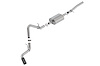 "S-Type" Cat-Back Exhaust System 2019 Silverado/Sierra 1500 5.3L w/Automatic Transmission - Black Chrome Tip - image 1