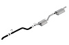 Cat-Back Exhaust System Jeep Gladiator JT 3.6L V6 4WD Crew Cab - "Touring" Muffler - Black Turndown Tip
