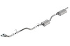 Cat-Back Exhaust System Jeep Gladiator JT 3.6L V6 4WD Crew Cab - "Touring" Muffler - Dual Tip (Brushed Finish) - image 1
