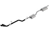 Cat-Back Exhaust System Jeep Gladiator JT 3.6L V6 4WD Crew Cab - "Touring" Muffler - Dual Tip (Black Finish) - image 1