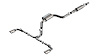 Cat-Back Exhaust System Fits Select Volkswagen GTI MK8 2.0L, Brushed Tips [S-Type Muffler]