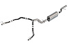140889 Touring Cat-Back Exhaust System Fits Select Cadillac Escalade 6.2L V8 Engine - image 1