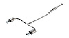 140891 Cat-Back Exhaust System Fits Select Kia K5 GT 2.5L FWD, Chrome Tips [S-Type Muffler]