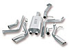 Cat-Back System Incl. Connecting Pipes/Mufflers/Tips/Mounting Hardware/4 in. Round - image 1