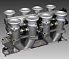 Throttle Body Induction V8 Kit Small Block Chevy 350 - image 1