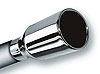 Universal Exhaust Tip Single Round 2 in Inlet 3.5 in. Round Outlet 4.25 in. Length Weld On Stainless Steel - image 1