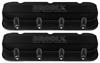 Sheet Metal Valve Covers Big Block Chevy - Black Finish with Laser-Etched Brodix Logo