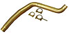 4IN. Ford 6.0L Alum Down Pipe - image 1