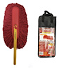 62424 Car Duster Combo Kit [Wood-Handle Exterior Duster + Mini Interior Duster, Paraffin-Baked Cotton Mop Heads]