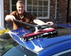 96632 Triple Threat Dust and Wash Car Duster Kit [Extendable Handle: 21-42 in., 360-Degree Swivel Mop Head] - image 2