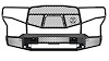Midnight Series Front Bumper Fits Select Chevy 2500HD/3500HD - image 1