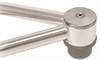 Polished Stainless Steel Ball Joint Caps Open Wheel