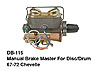 Manual Master Cylinder 1967-72 Chevelle For Disc/Drum - image 1