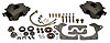 A-Body Single Piston Calipers Flex Lines / Hardware for Stock Spindles - image 1