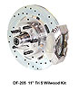 11 in. Wilwood Drilled Rotors 4 Piston Polished Calipers / Hardware for Heidt"s 2 in. Dropped Spindles - image 1