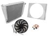 AE522 All-Aluminum Cross-Flow Radiator Kit for 1966-1977 Bronco w/Ford V8 Hose Configuration - image 1