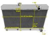 All Aluminum Radiator 1961-63 Pontiac GTO, Tempest, Le Mans - image 4