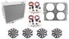 Aluminum Radiator, Shroud, Fans and Wiring Harness Kit for 1983-1994 Ford F-Series Diesel - image 1
