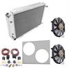 Radiator with Shroud and Fan Control Kit 1979-1993 Ford Mustang - image 1