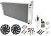 All-Aluminum Radiator System Kit 1994-1995 GM C/K Pickup Truck, 1995-2000 Chevy Tahoe [Black Electric Fans] - image 1