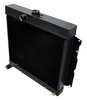 3-Row Aluminum Radiator 1963-1969 Dodge/Plymouth Vehicles (22 in. Core), Semi-Gloss Black Finish - image 2