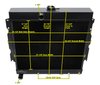 3-Row Aluminum Radiator 1963-1969 Dodge/Plymouth Vehicles (22 in. Core), Semi-Gloss Black Finish - image 4