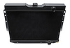 3-Row Aluminum Radiator 1960-1965 Chevy Impala/Bel-Air 3.9l L6/327ci V8/283ci V8, Semi-Gloss Black Finish - image 1