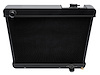 3-Row Aluminum Radiator 1961-1966 GM C/K Pickup Truck 283ci V8, Semi-Gloss Black Finish - image 1