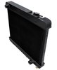 3-Row Aluminum Radiator 1961-1966 GM C/K Pickup Truck 283ci V8, Semi-Gloss Black Finish - image 2
