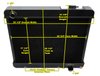 3-Row Aluminum Radiator 1961-1966 GM C/K Pickup Truck 283ci V8, Semi-Gloss Black Finish - image 4