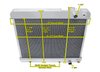 GM LS Conversion/Dual-Pass Radiator 1963-1966 GM C/K Pickup Truck, 1963-1966 GMC Suburban - image 4