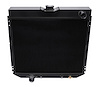 3-Row Aluminum Radiator 1963-1977 Ford Mustang/Mavrick/Falcon/Torino/Fairlane, 1966-1973 Mercury Comet/Cougar, Semi-Gloss Black - image 1