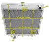 CC339B All-Aluminum Radiator for Select 1963-1977 Ford & Mercury Vehicles [3/4 in. Tubes] - image 4