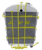 CC38CH All Aluminum Radiator for 1938 Chevrolet Master With V8 Conversion - image 4