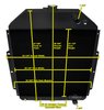 CC4252-LS-BLK GM LS Conversion/Dual-Pass Radiator for 1942-47 Ford 1/2, 3/4, 1-Ton Trucks, 1948-52 Ford F1, F2, F3 Truck [Black] - image 4