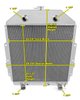 CC4252FH All-Aluminum Radiator for 1942-1952 Ford Truck w/ Flathead Engine - image 4
