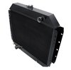 3-Row Aluminum Radiator 1968-1979 Ford F-Series Pickup Truck V8, 1978-1979 Ford Bronco V8, Semi-Gloss Black Finish - image 2