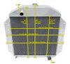 All-Aluminum Radiator Select 1949-1951 Ford Vehicles 3.7L - image 4