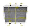 All-Aluminum Radiator 1949-1951 Mercury - image 4