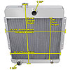 All-Aluminum Radiator 1949-1956 Cadillac - image 2