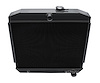 3-Row Aluminum Radiator 1955-1957 Chevy Bel-Air/Nomad/150/210-Series 4.3/4.6L V8, Semi-Gloss Black Finish - image 1