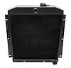 3-Row Aluminum Radiator 1947-1954 Chevy C/K-Series Pickup Truck/Suburban/Panel Truck, Semi-Gloss Black Finish - image 1