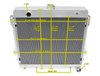 CC511 All-Aluminum Radiator 1971-1972 Plymouth Duster/Valiant 318/340/360 V8, 1970-1972 Dodge Dart 318/340/360 V8 - image 4