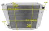 CC522 All-Aluminum Cross-Flow Radiator Kit for 1966-1977 Bronco w/Ford V8 Hose Configuration - image 4