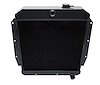 3-Row Aluminum Radiator 1955-1959 Chevy Pickup Truck, Semi-Gloss Black Finish - image 1