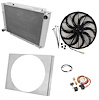 CC6063 All-Aluminum Radiator System Kit for 1960-1963 Ford Galaxie [Single Fan] - image 1