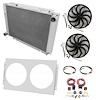 CC6063 All-Aluminum Radiator System Kit for 1960-1963 Ford Galaxie [Dual Fans] - image 1